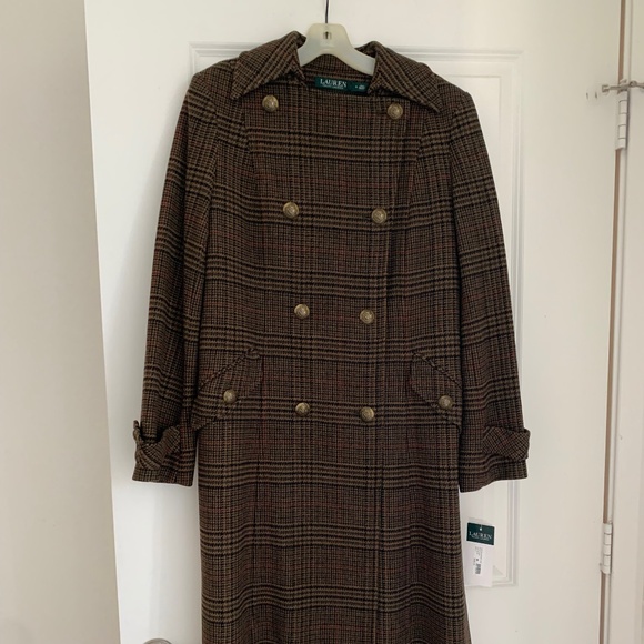 Ralph Lauren Plaid Coat with tags - Picture 1 of 11